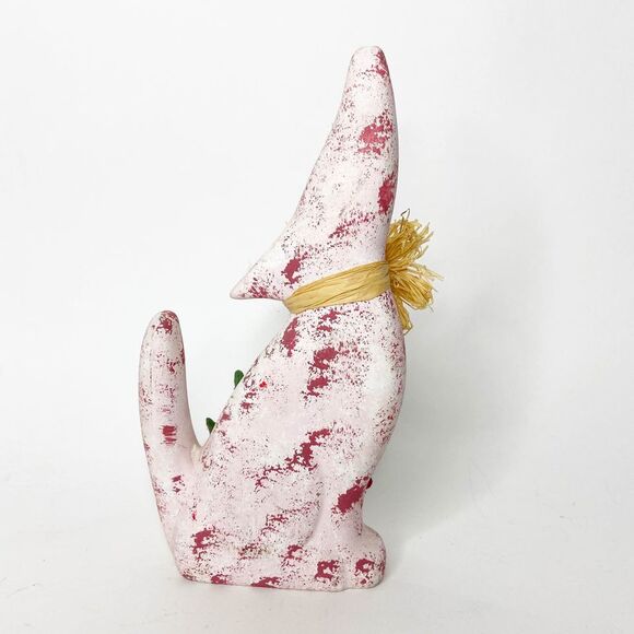 Vintage Howling Wolf Faux Cactus Planter Decor - Picture 3 of 5